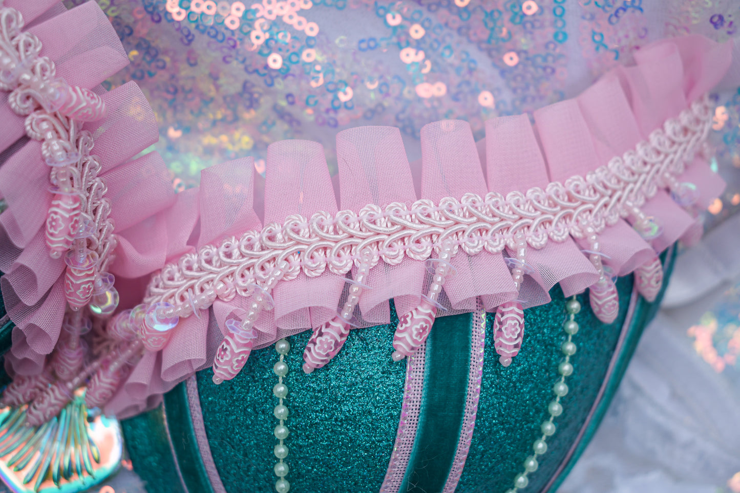 Seafoam candy mermaid bra