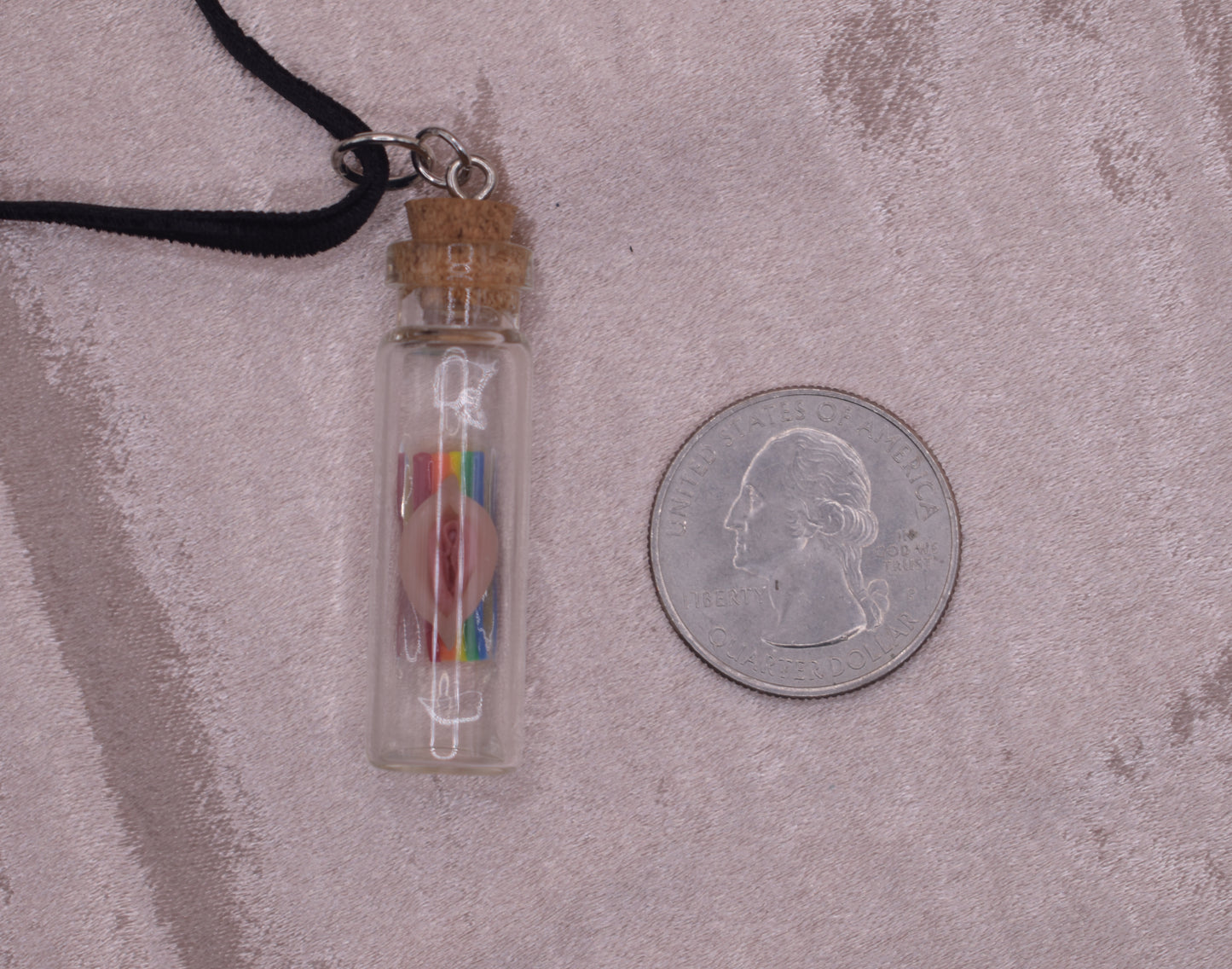 Rainbow vagina pendant