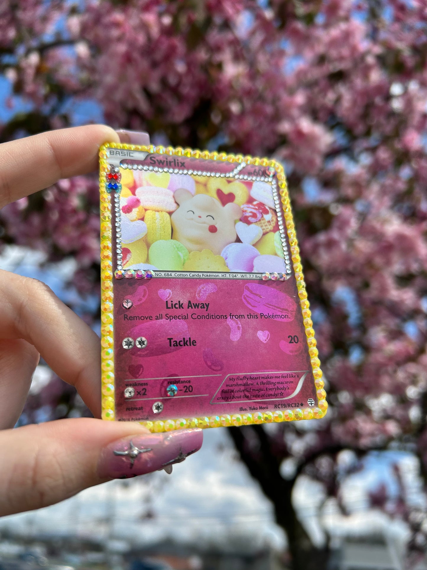 Rhinestoned Pokemon Cards