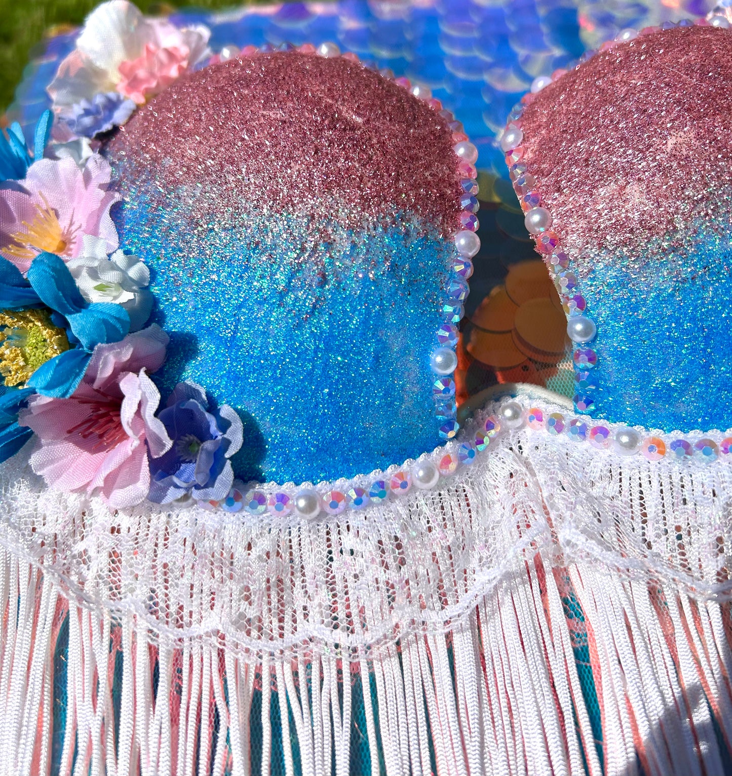 Pastel rave bra