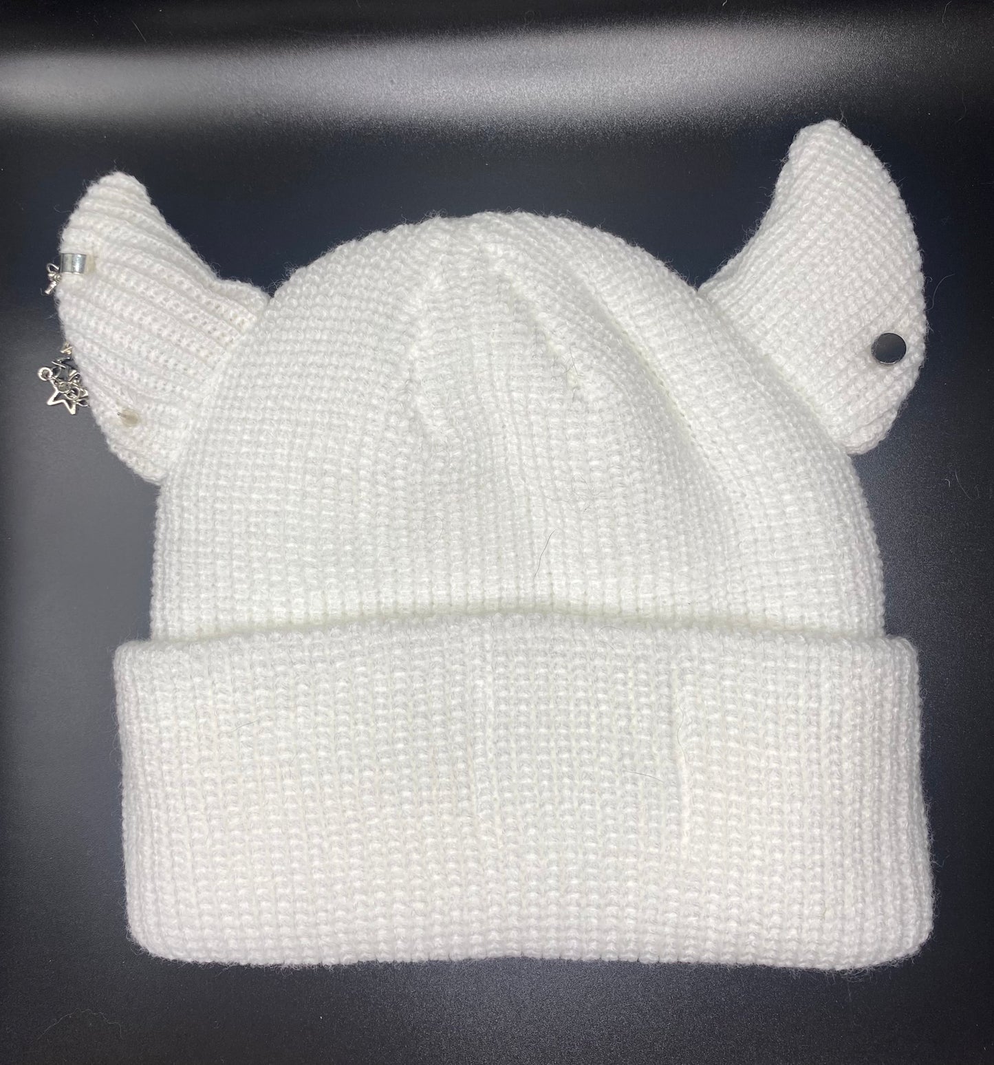 Soot sprite horned beanie