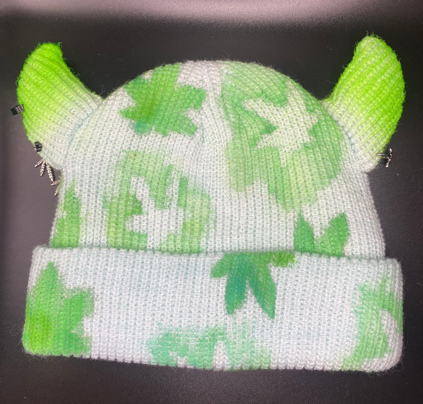 420 horned beanie