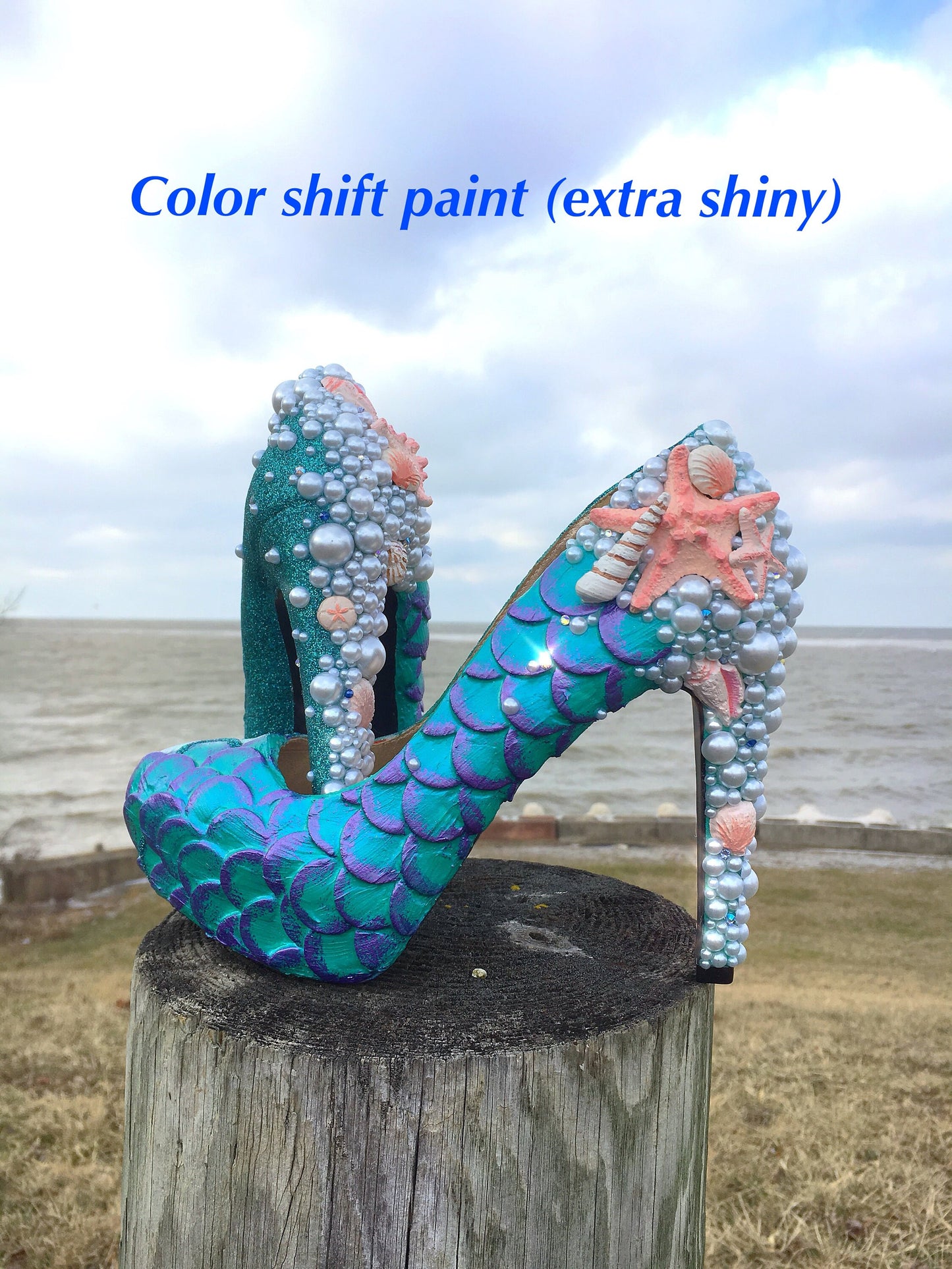 Under the sea mermaid heels