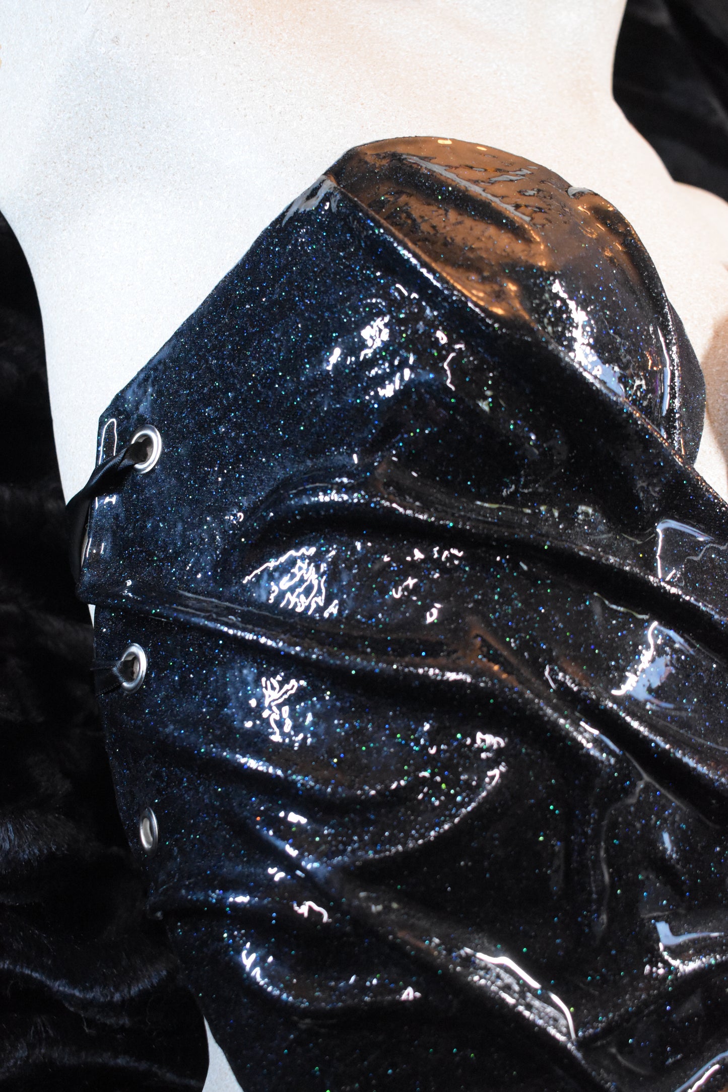 Black Glitter Corset