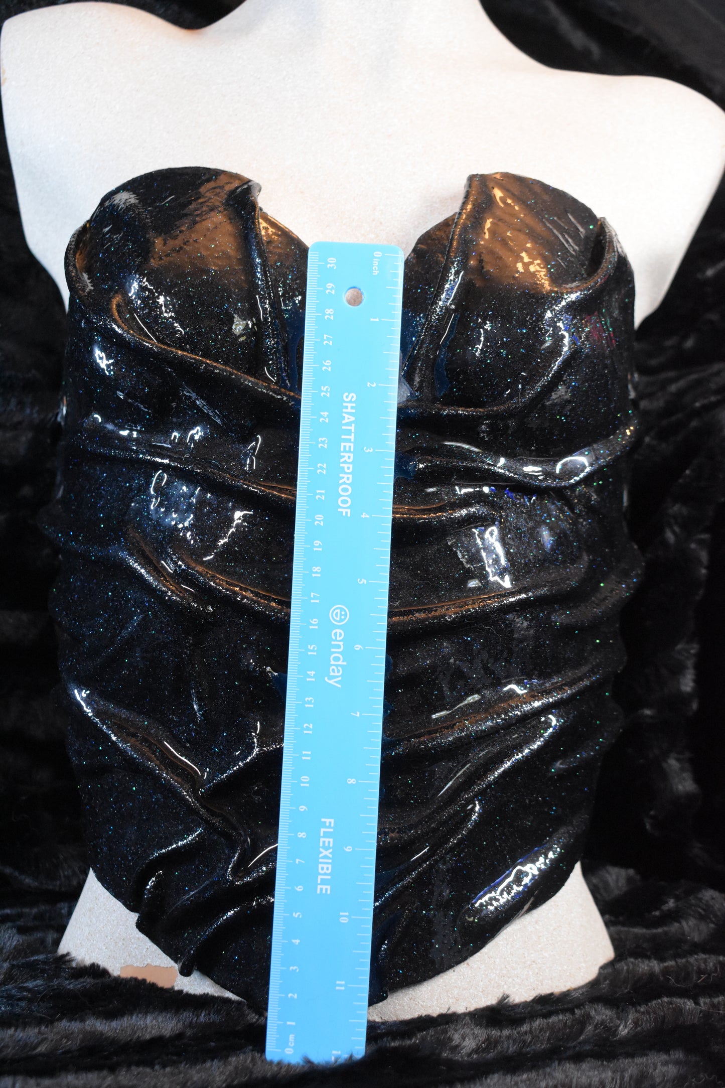 Black Glitter Corset