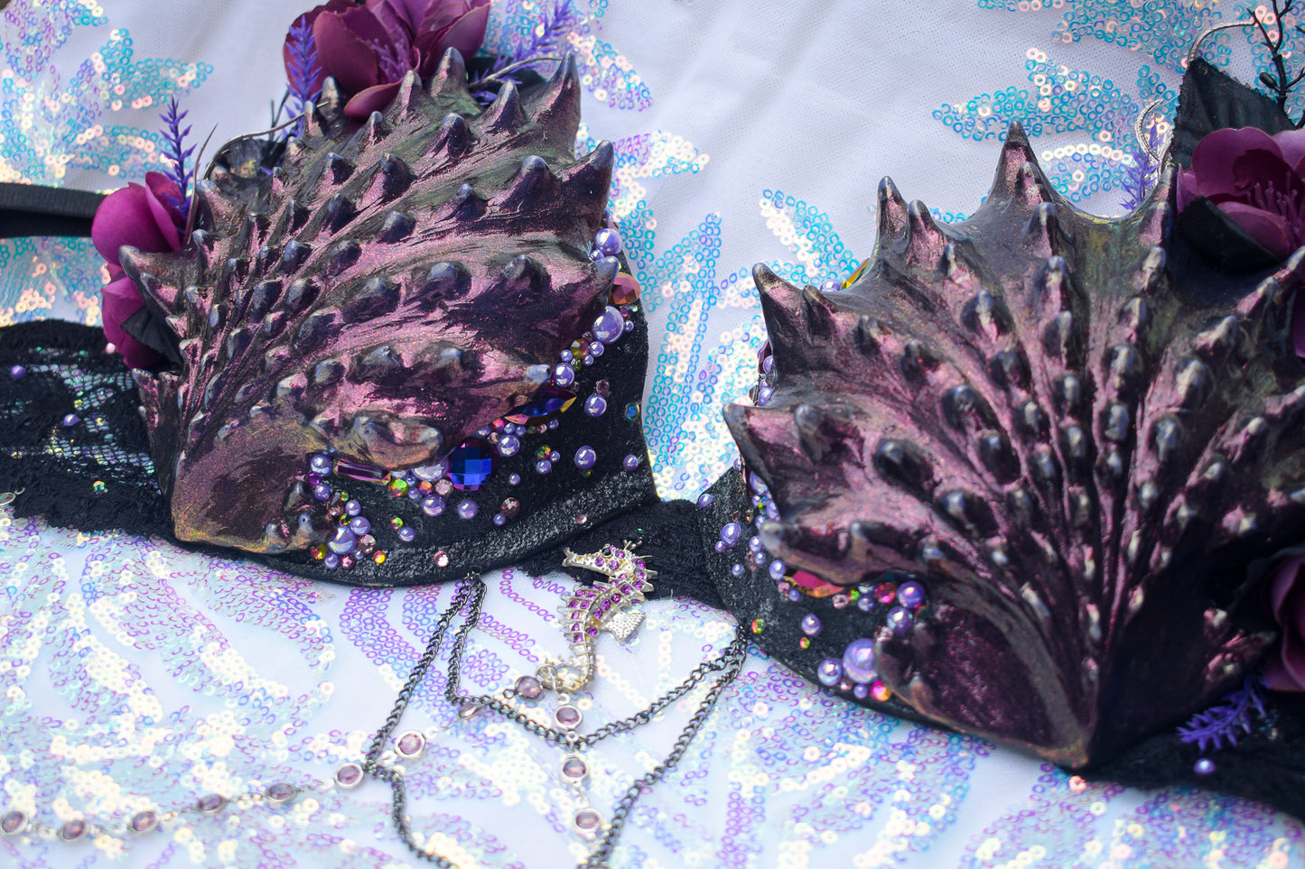 Sea siren mermaid bra