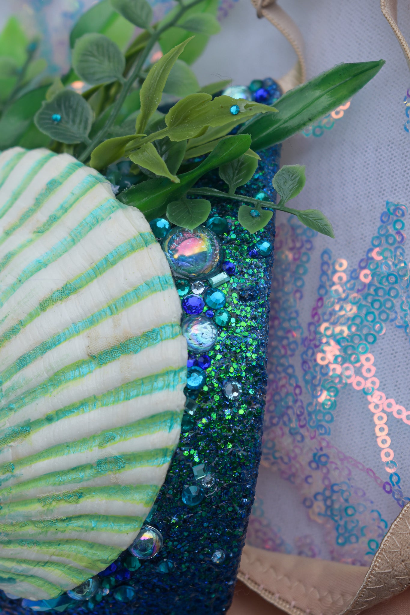 Ocean goddess mermaid bra
