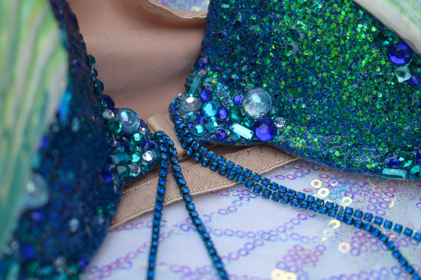 Ocean goddess mermaid bra