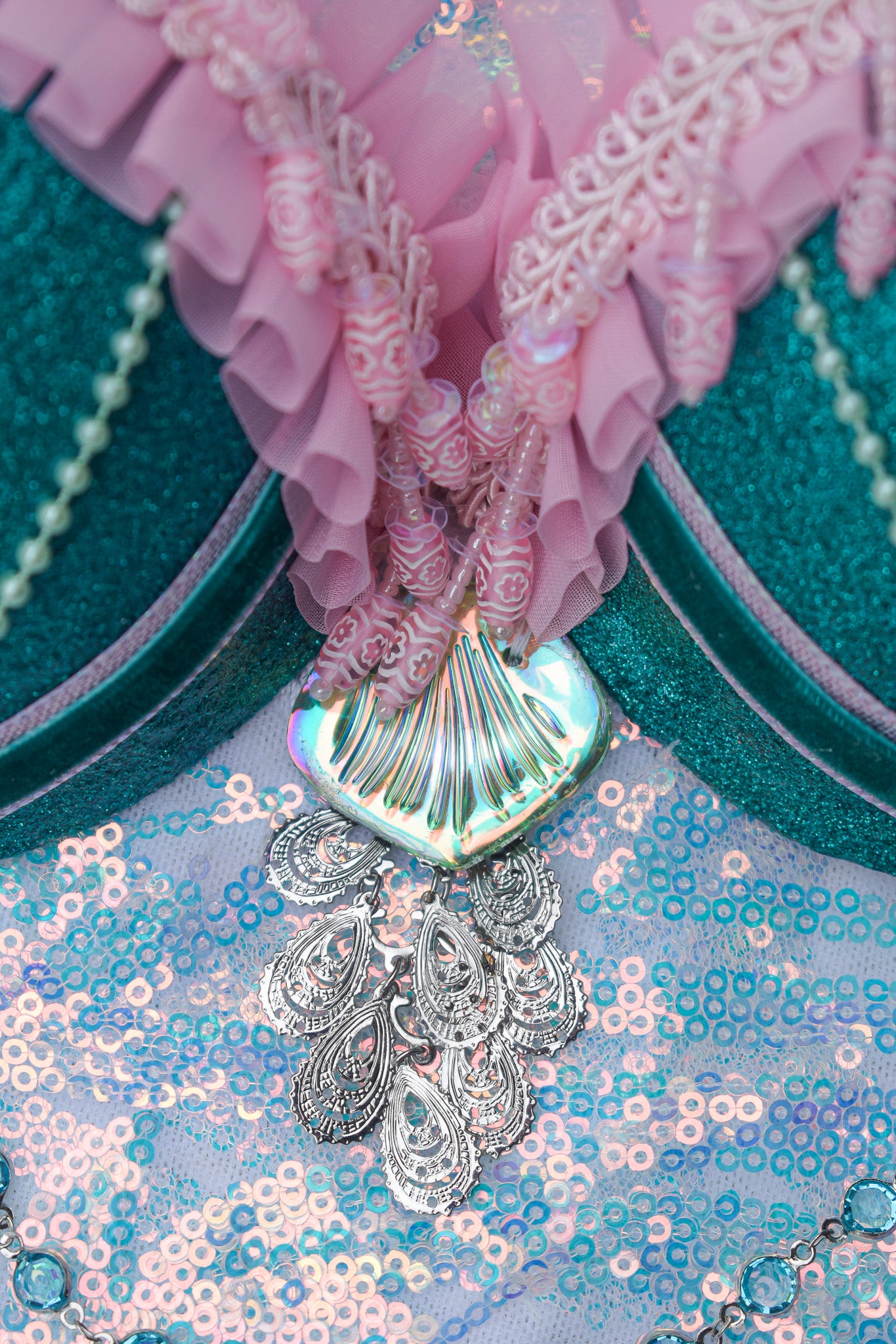 Seafoam candy mermaid bra