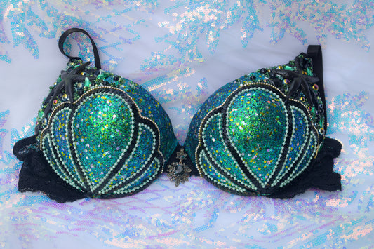 Aqua reflections mermaid bra