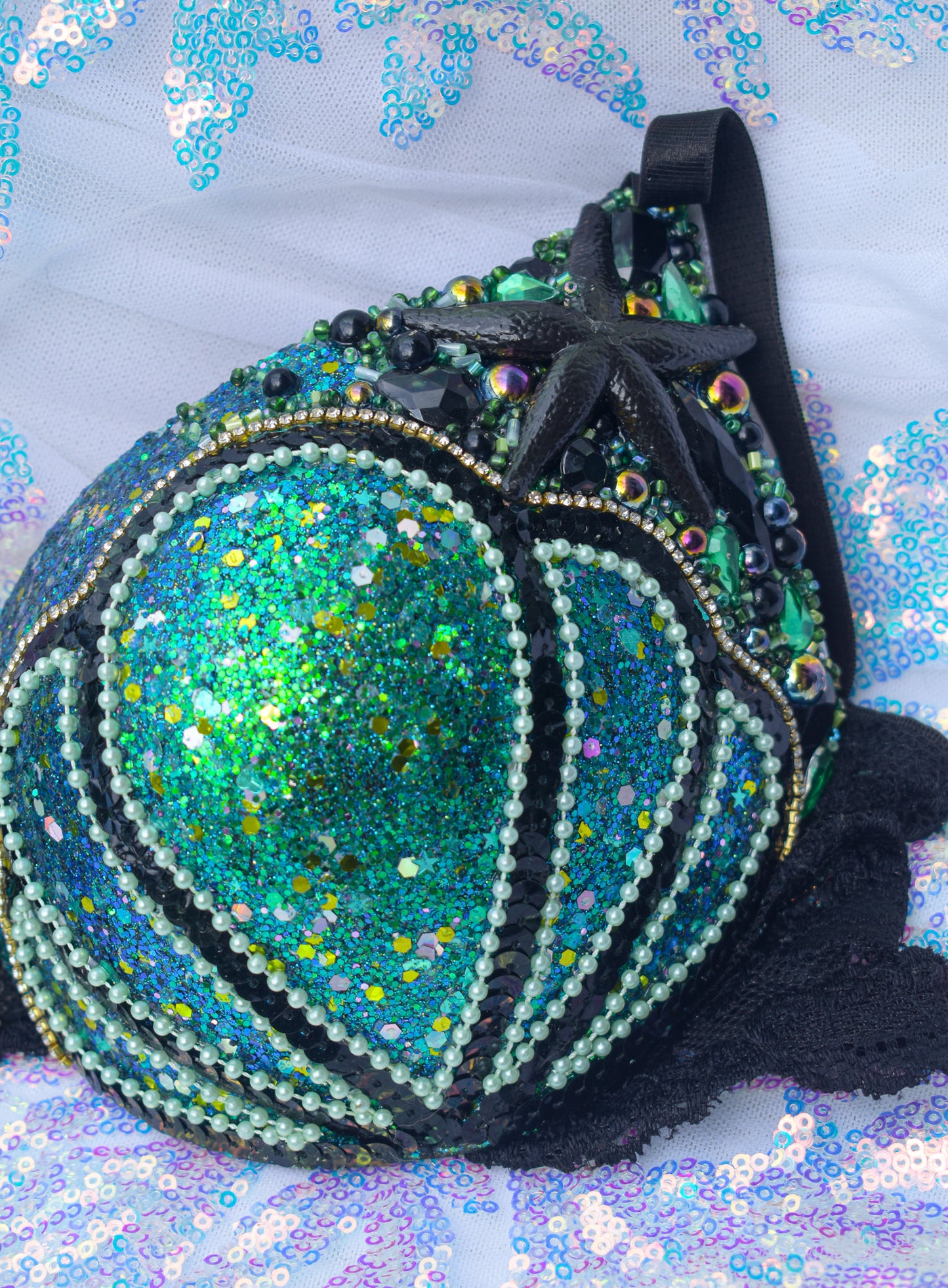 Aqua reflections mermaid bra
