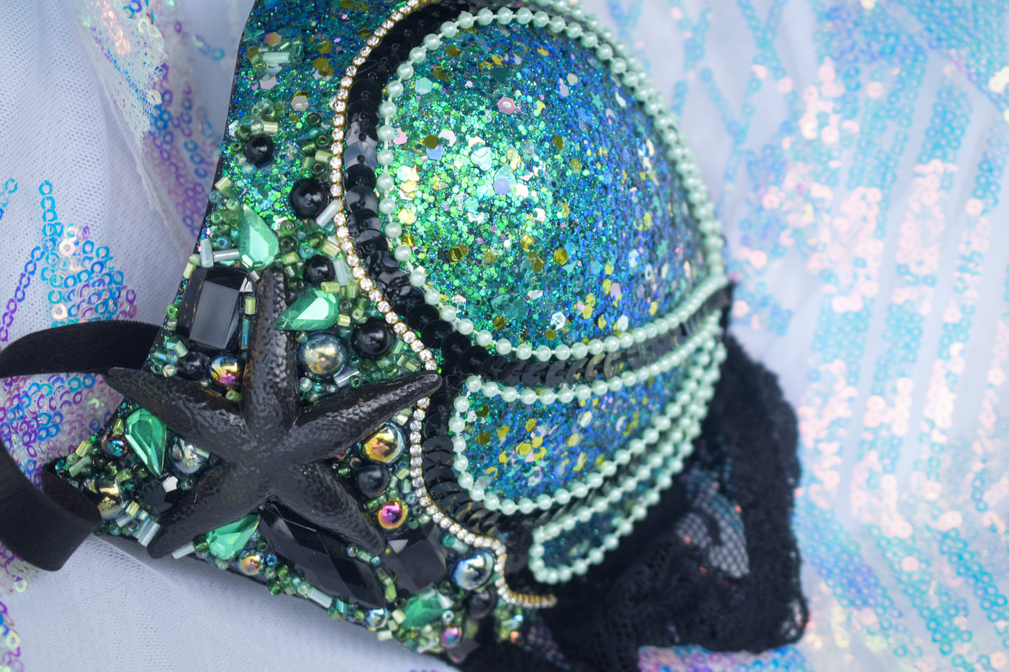 Aqua reflections mermaid bra