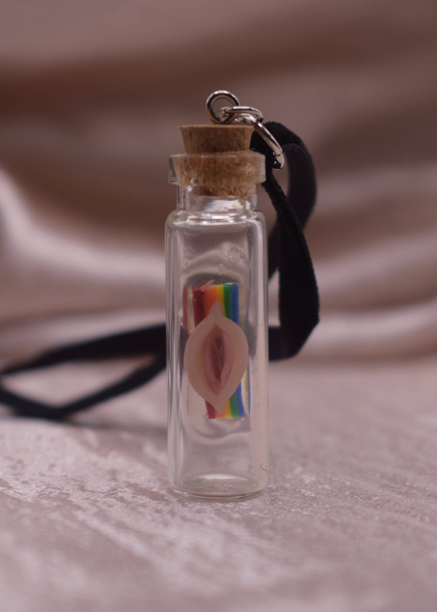 Rainbow vagina pendant