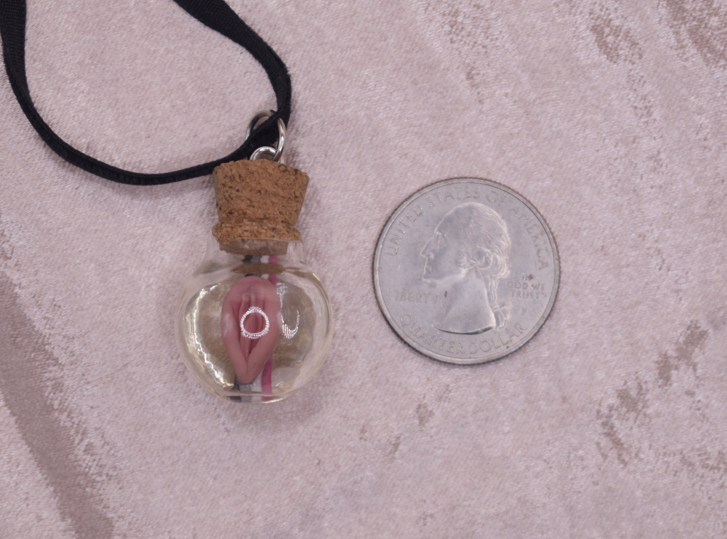 Asexual vagina globe pendant