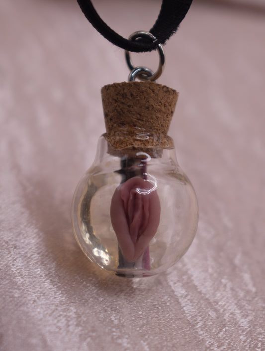 Asexual vagina globe pendant