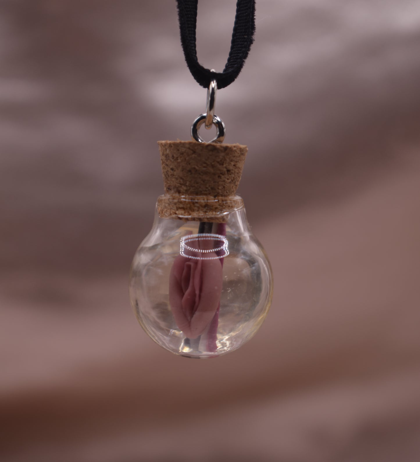 Asexual vagina globe pendant