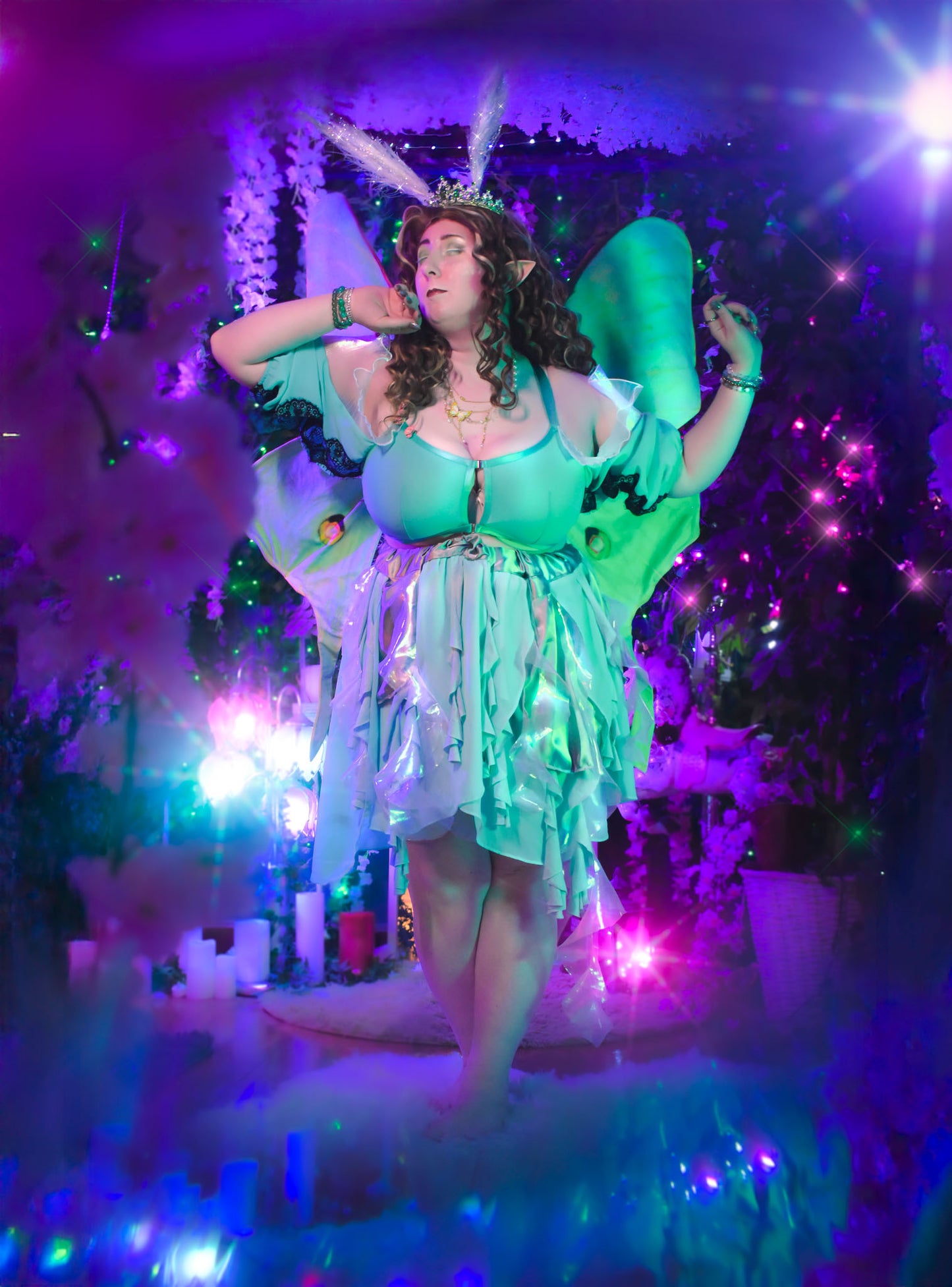 Plus size Luna Moth/ Jellyfish Dress