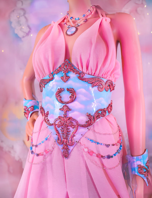 Ethereal angel resin corset