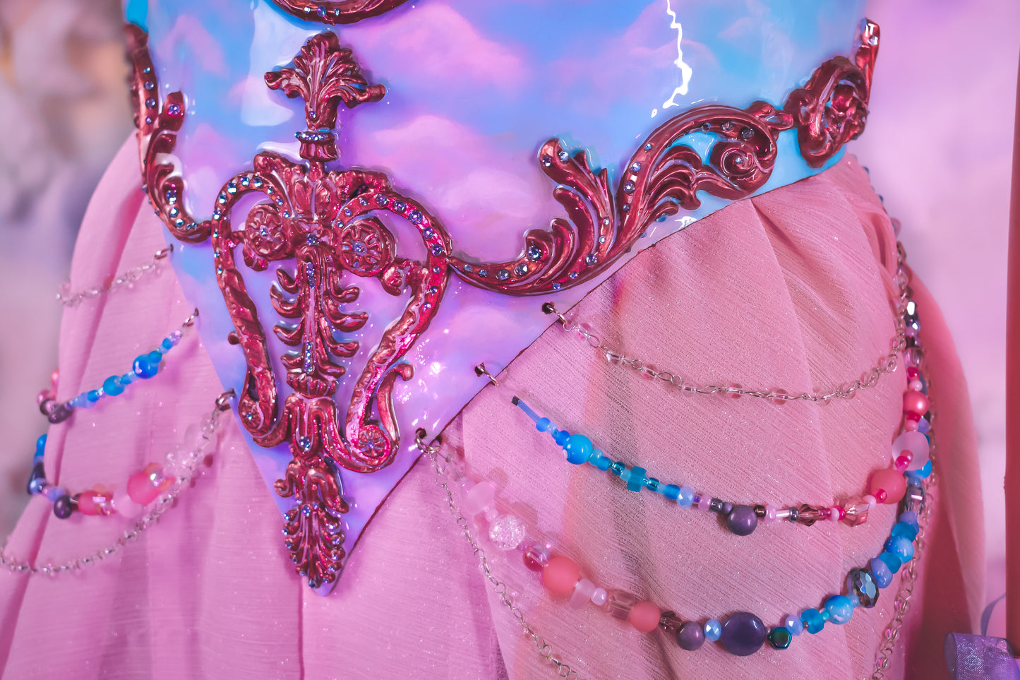 Ethereal angel resin corset