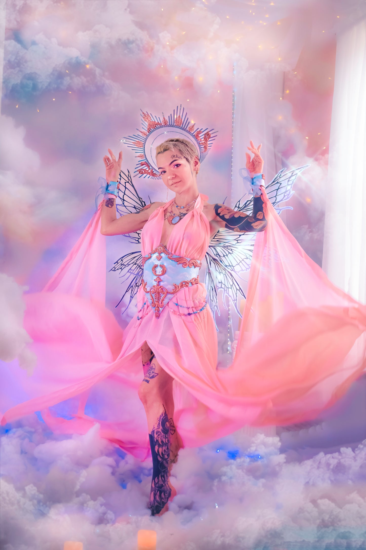 Ethereal angel resin corset