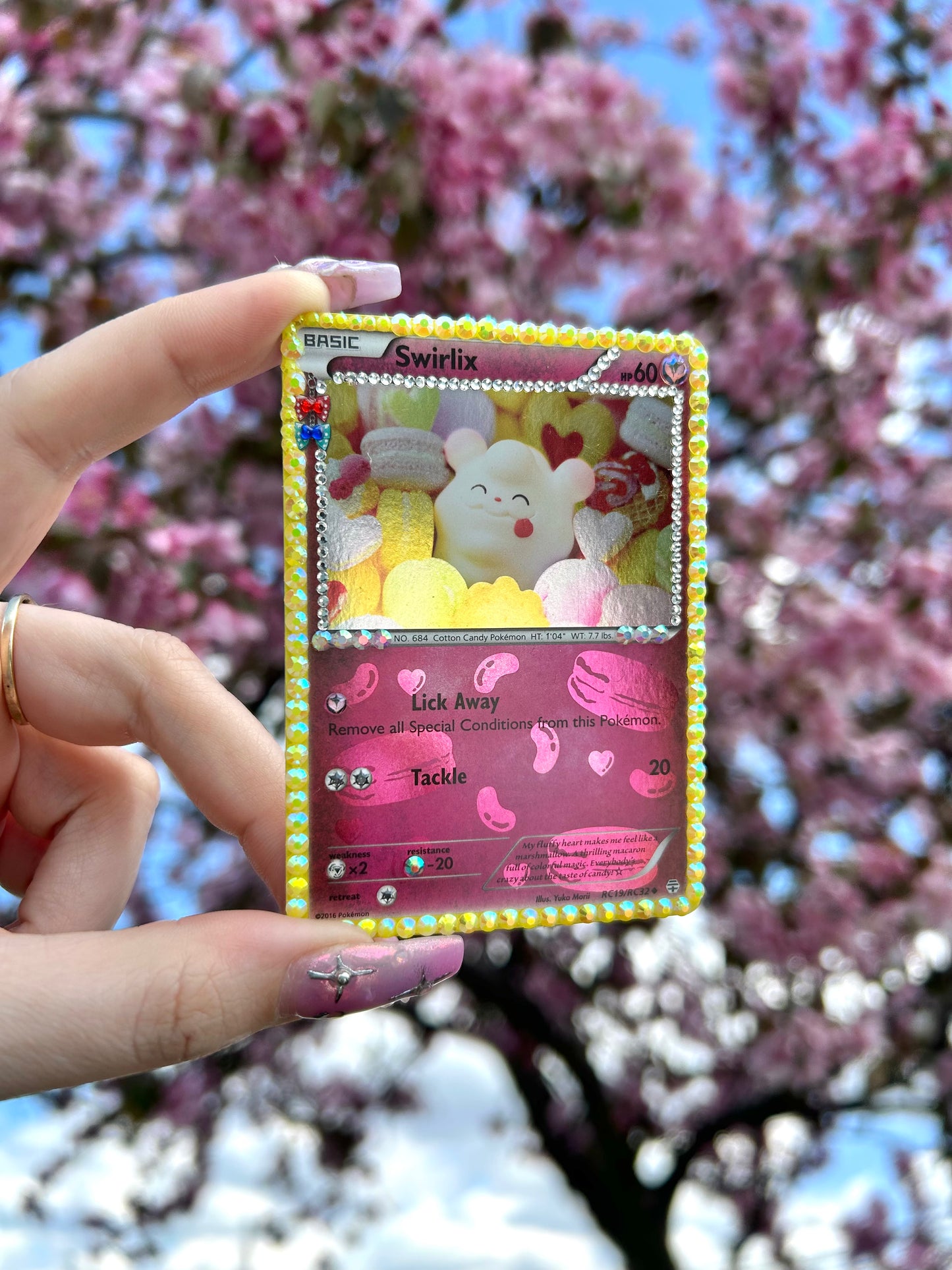 Rhinestoned Pokemon Cards