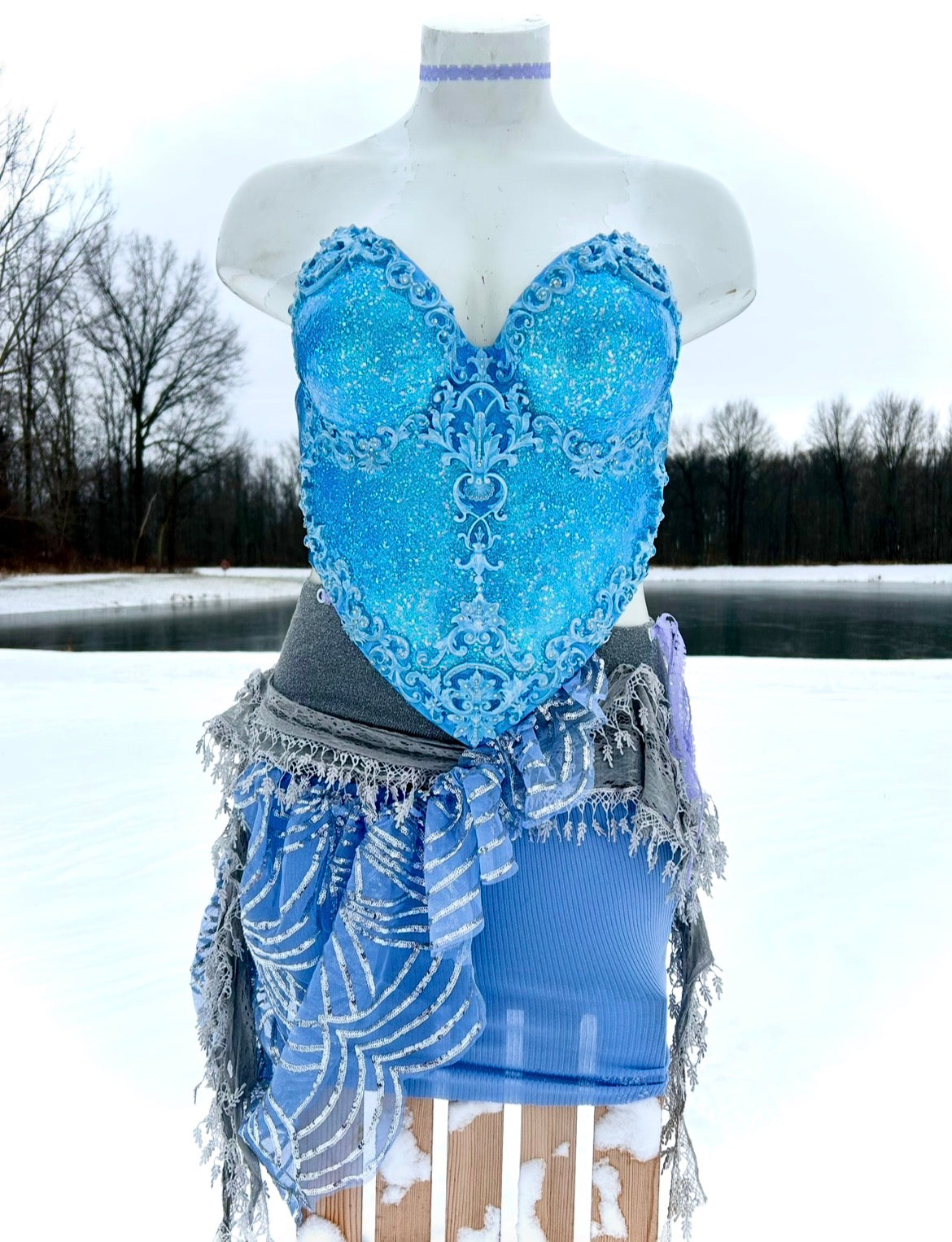 Plus size Ocean goddess skirt