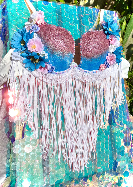 Pastel rave bra