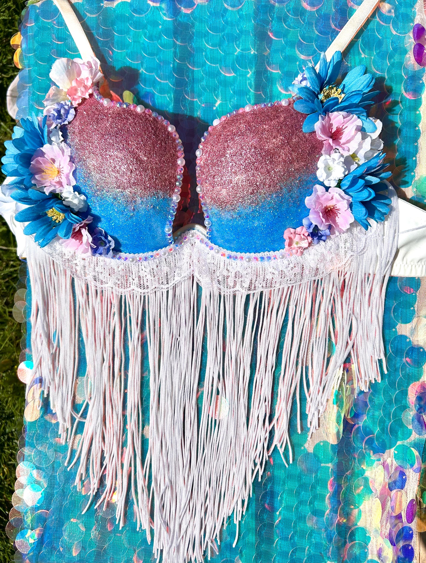 Pastel rave bra
