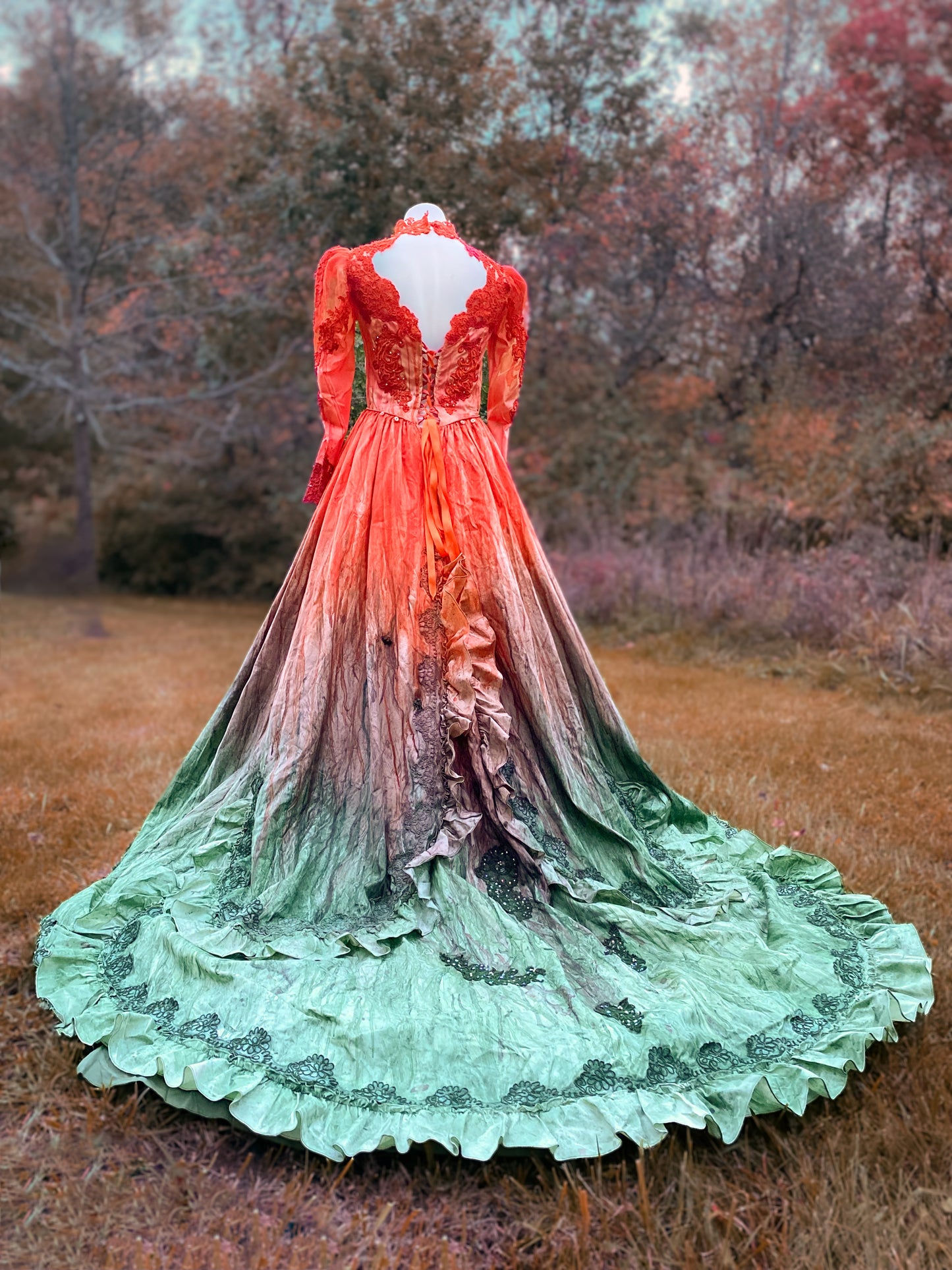 Autumn fairy gown