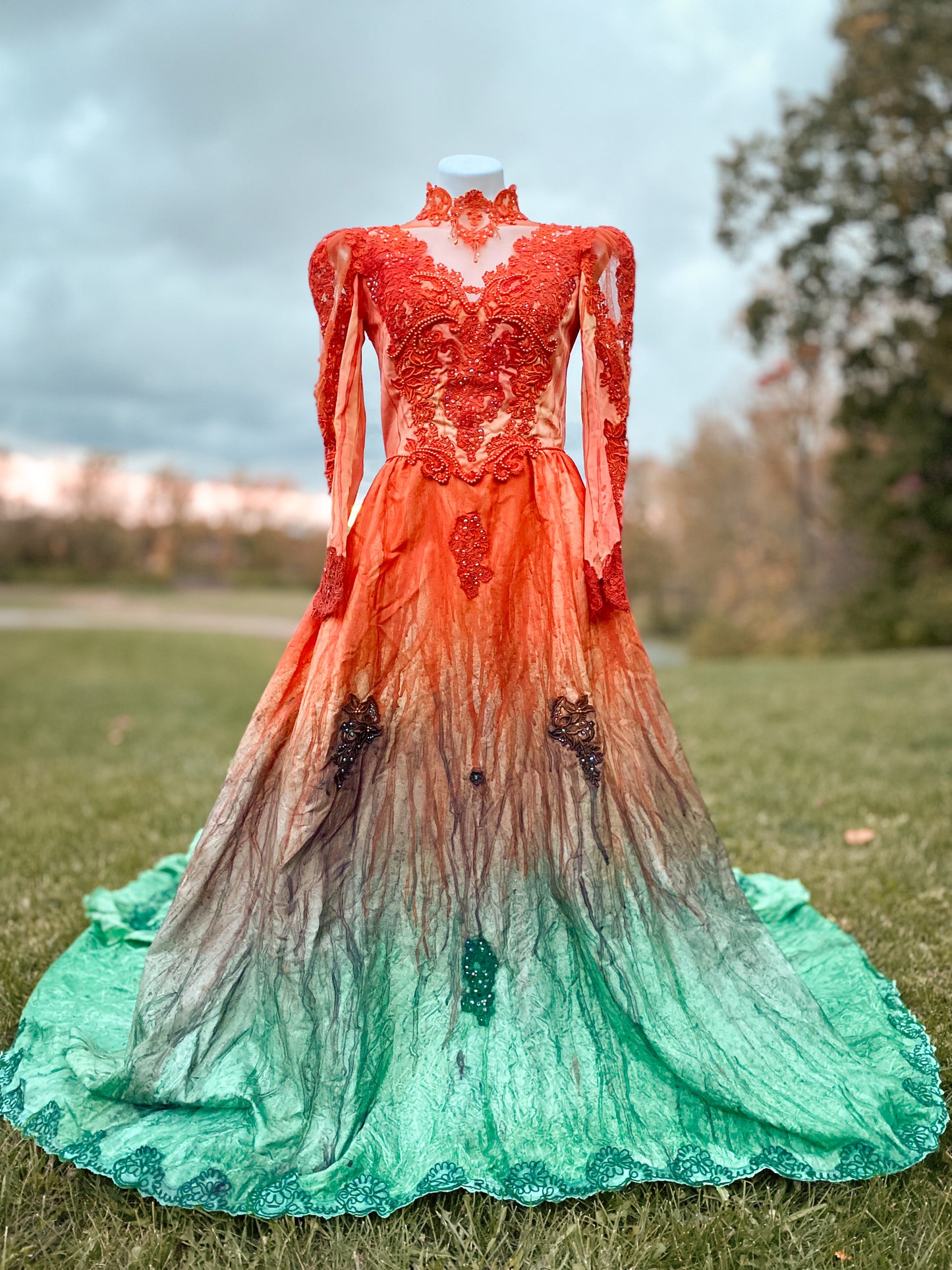 Autumn fairy gown