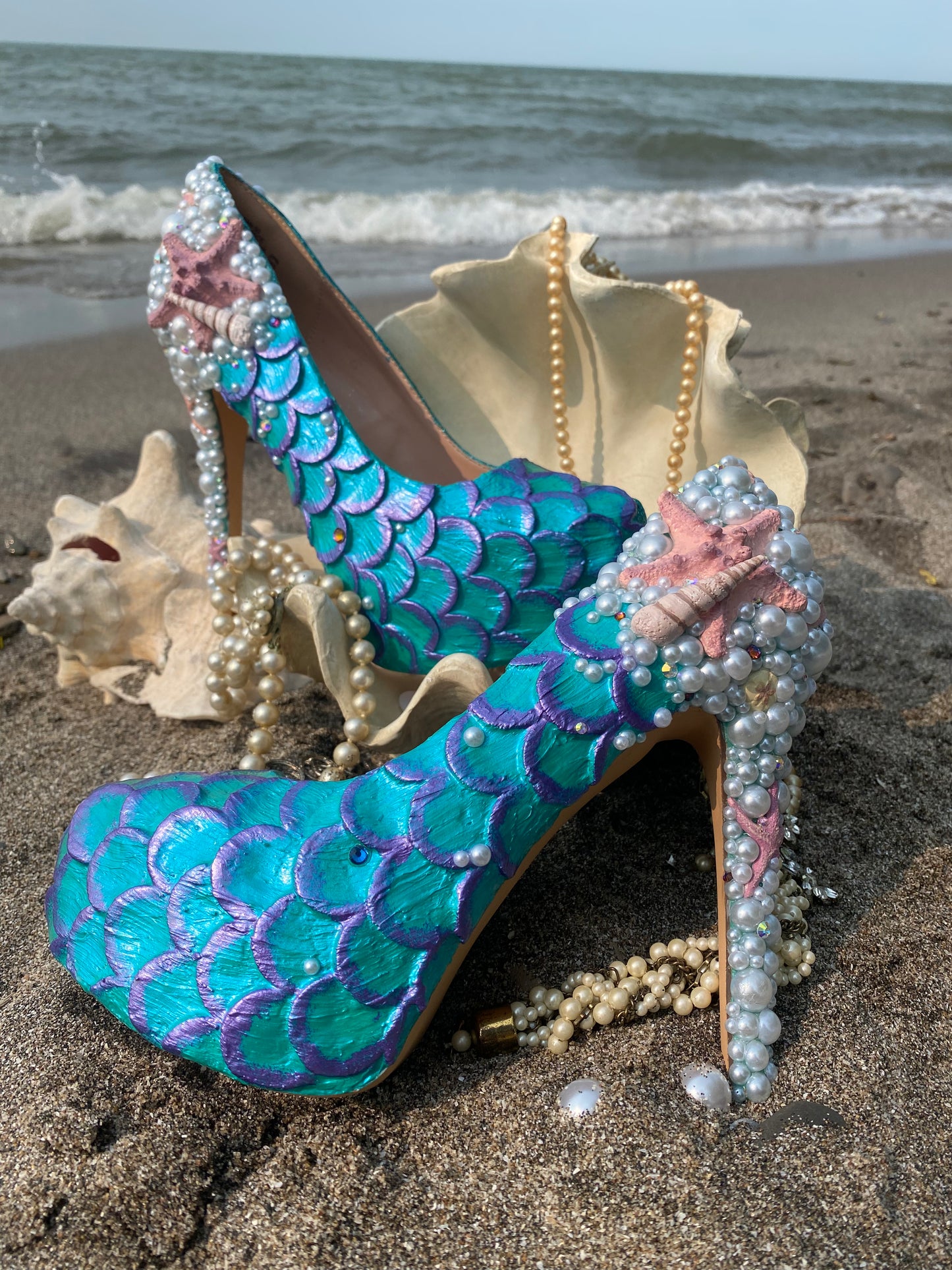 Under the sea mermaid heels