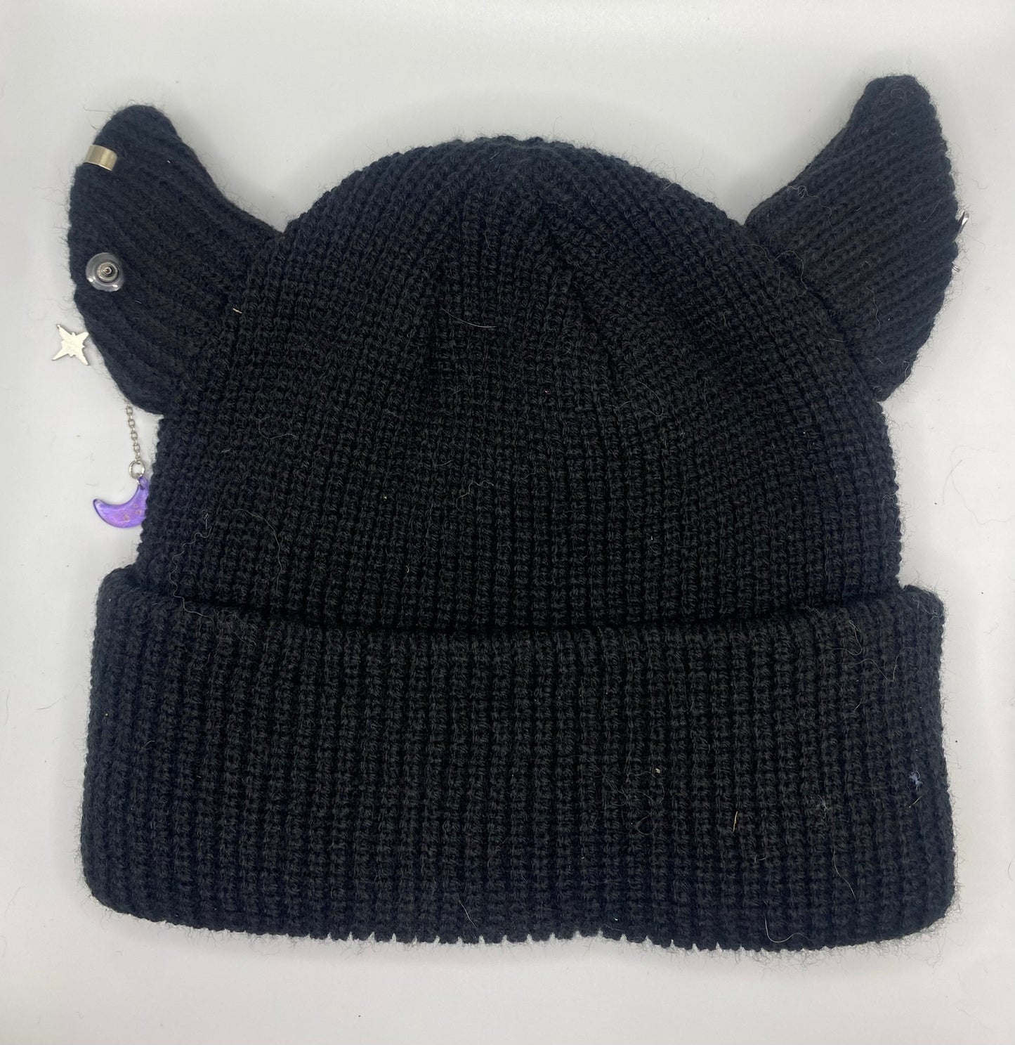 Good vibes horned beanie