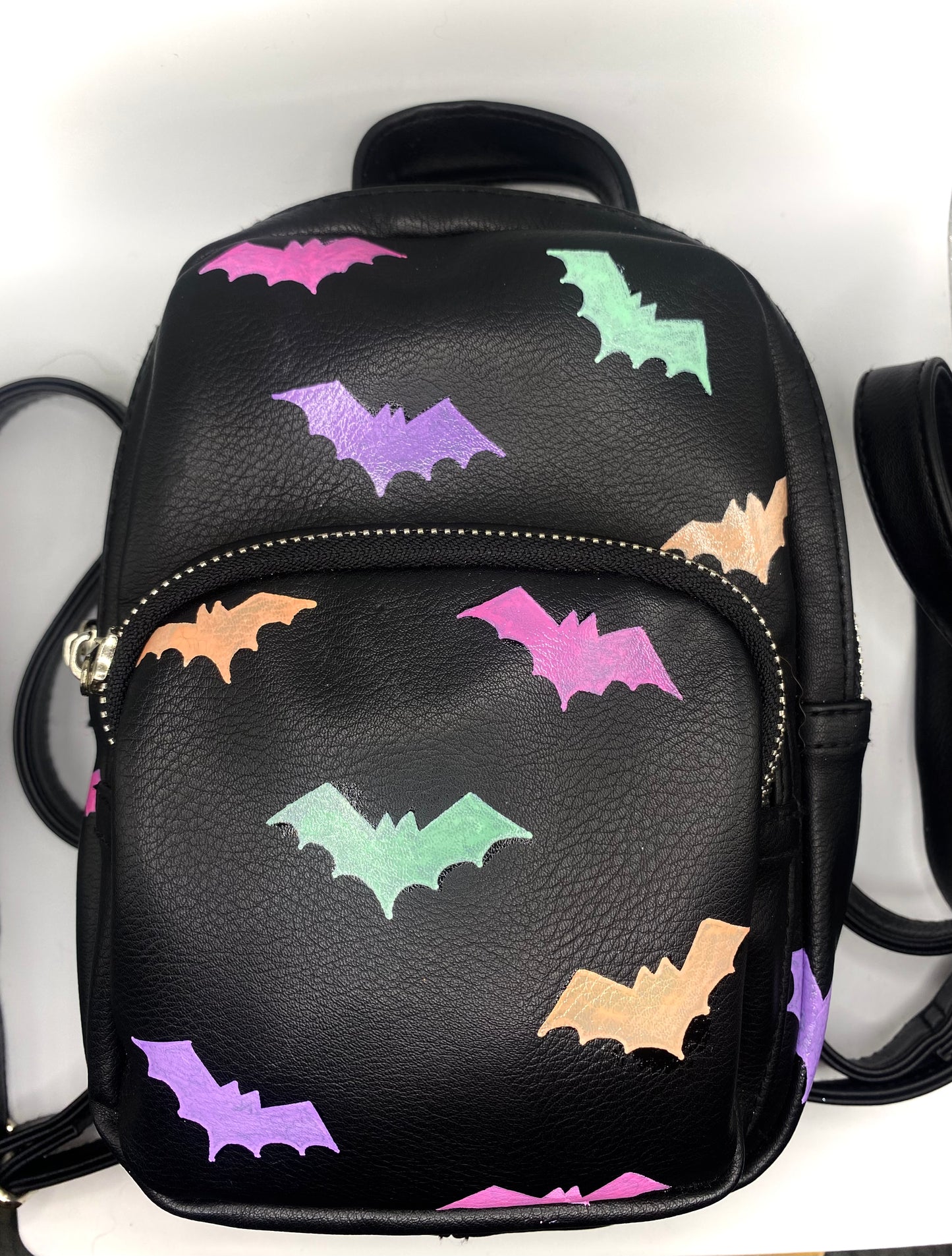 Pastel bats mini backpack