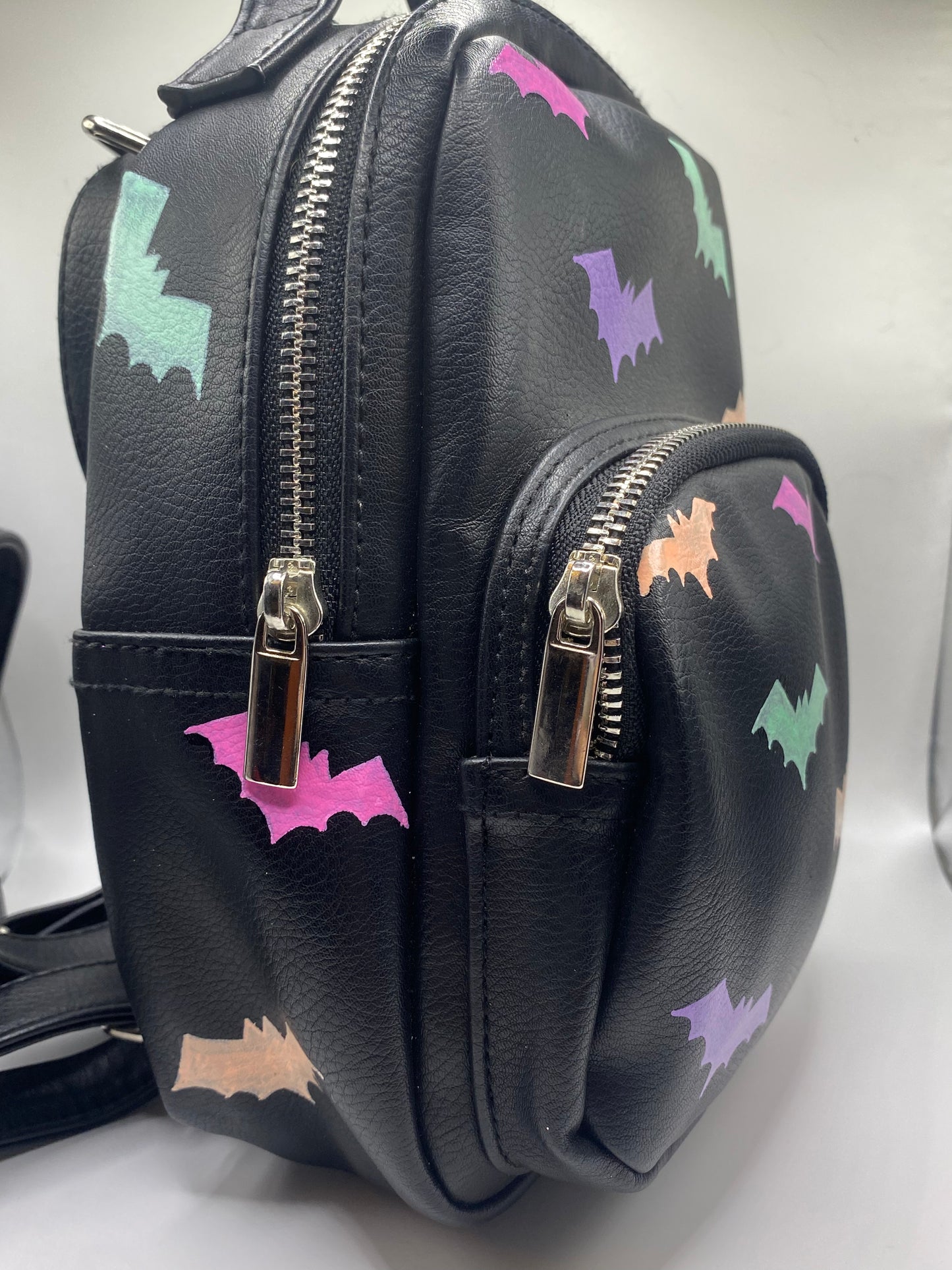 Pastel bats mini backpack