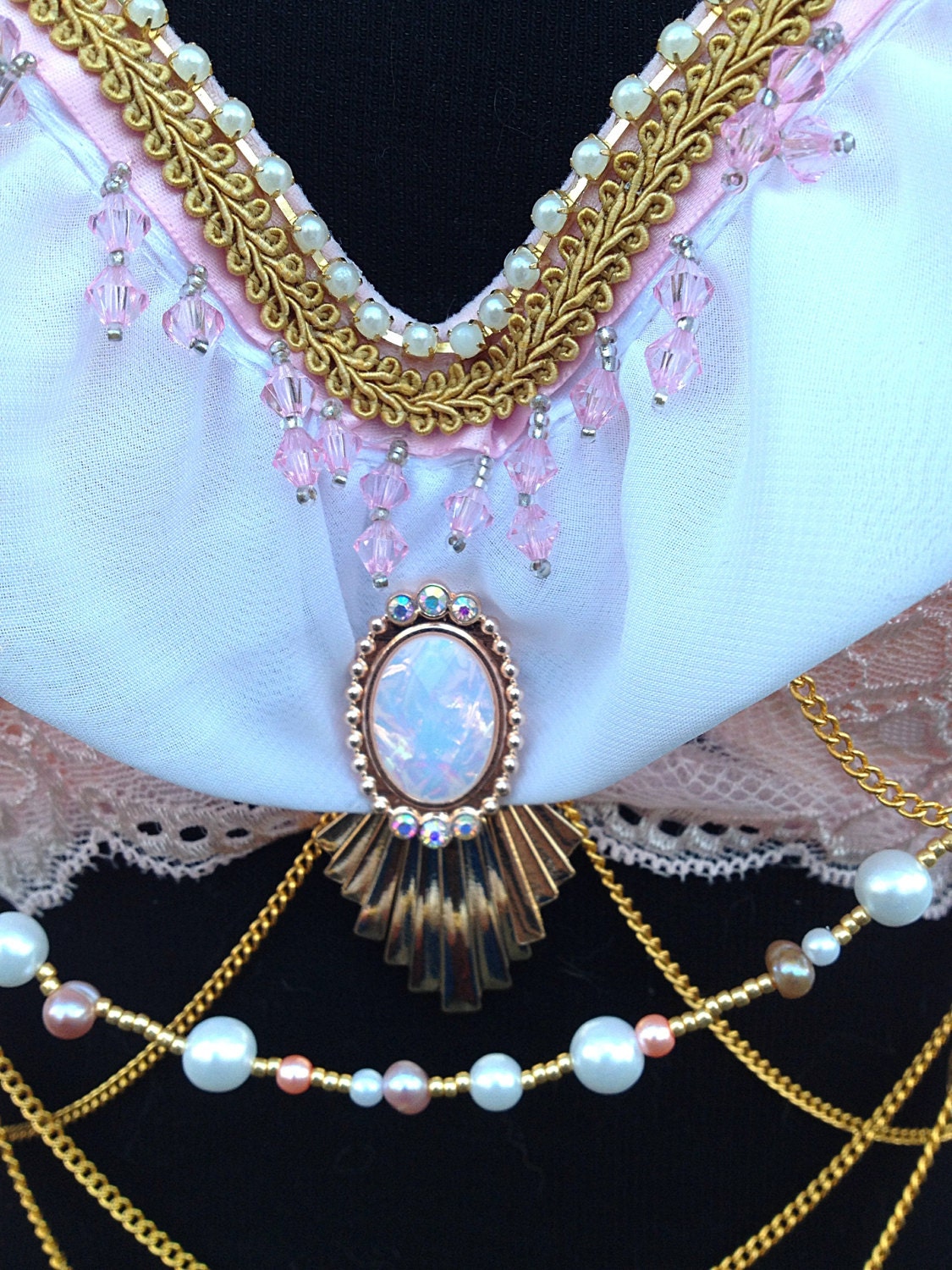 Royal mermaid rave bra