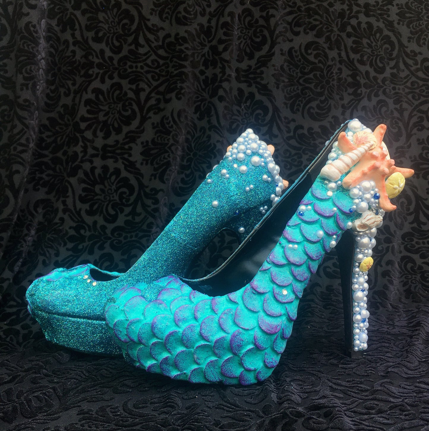 Under the sea mermaid heels