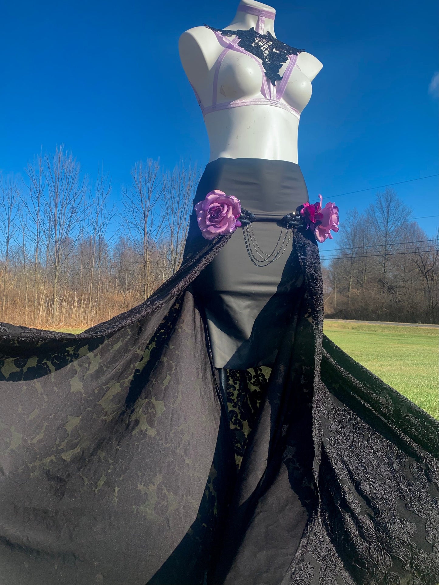 Pastel goth harness set