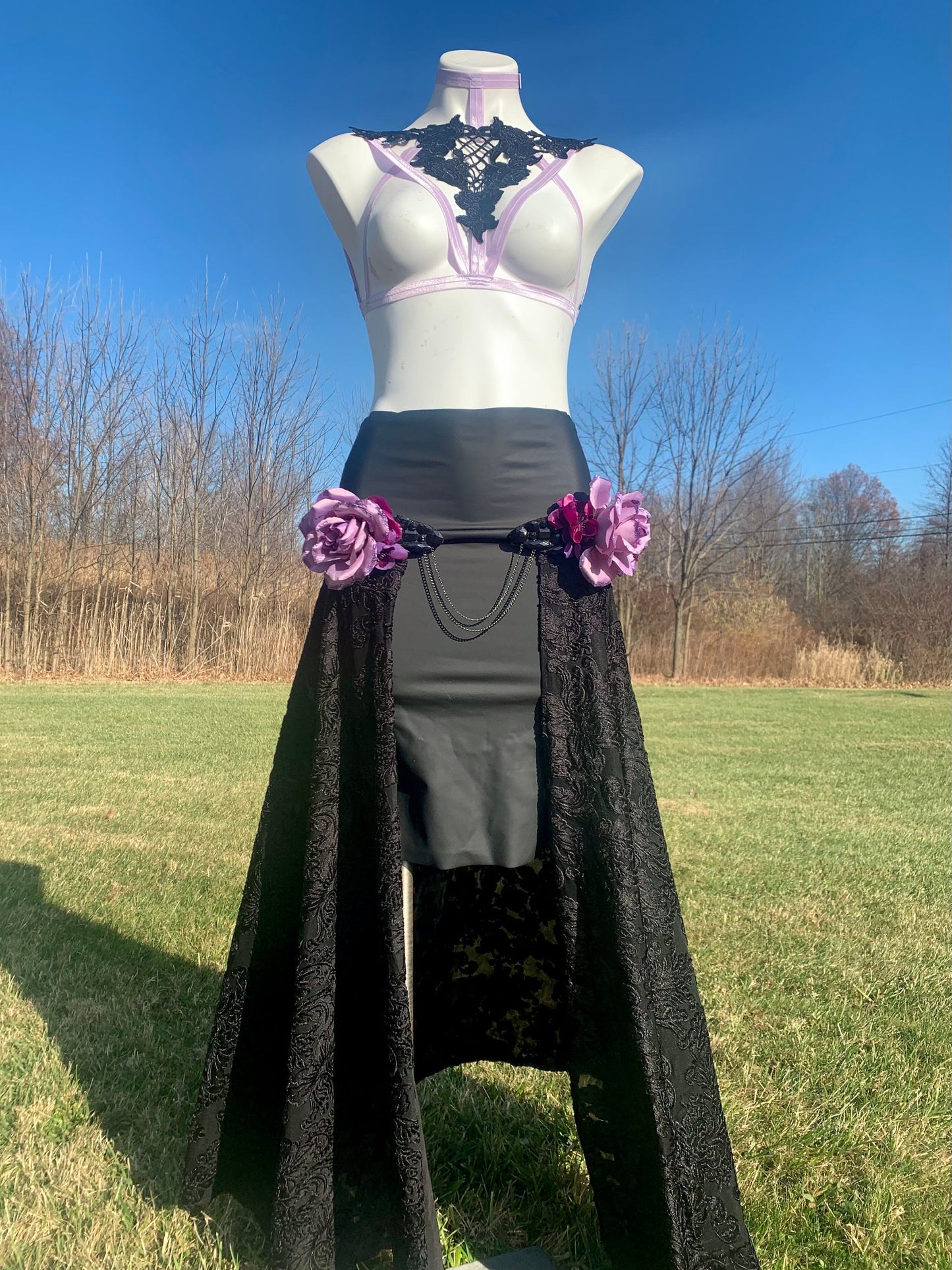Pastel goth harness set
