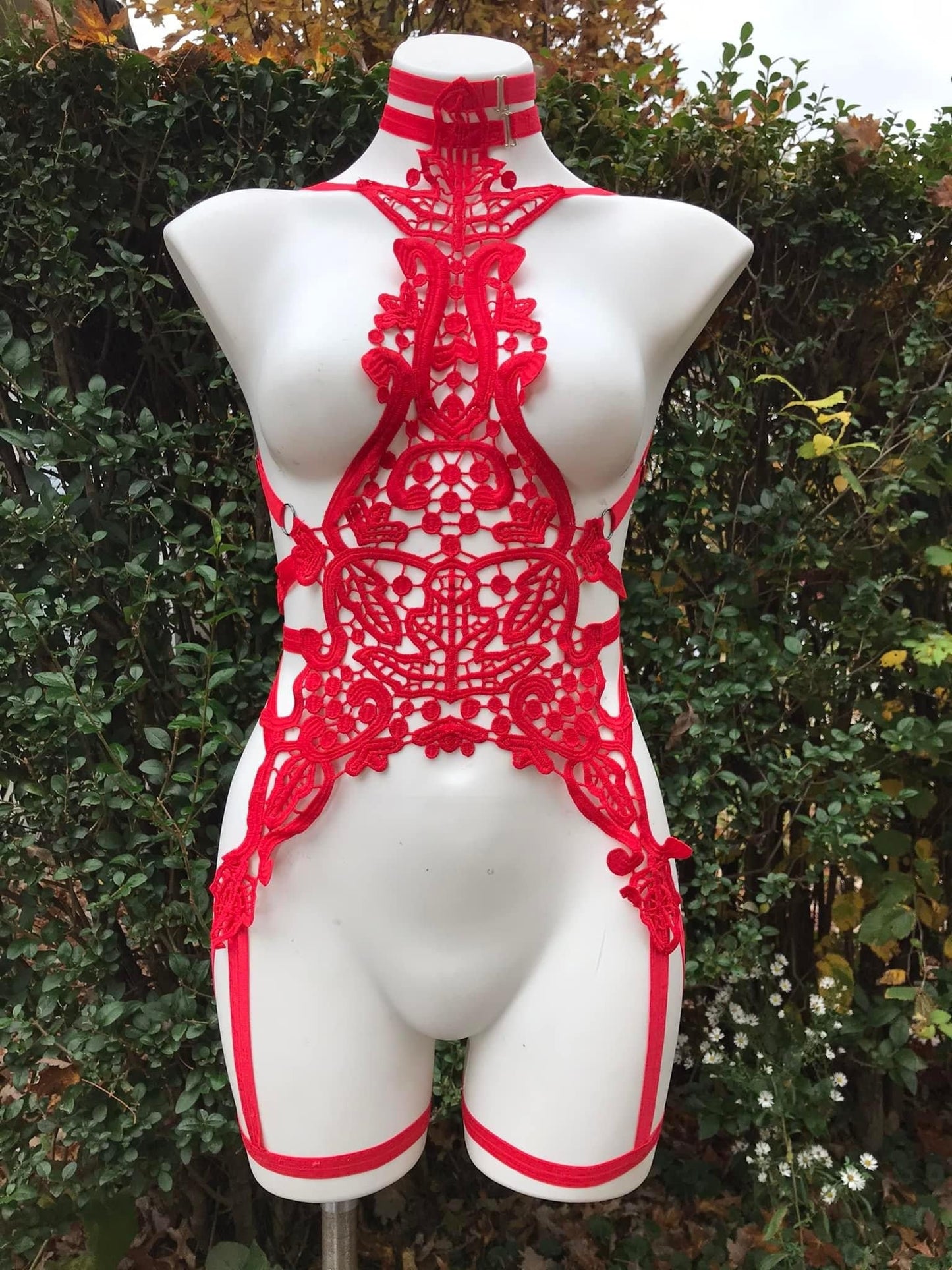 Pentagram back body harness