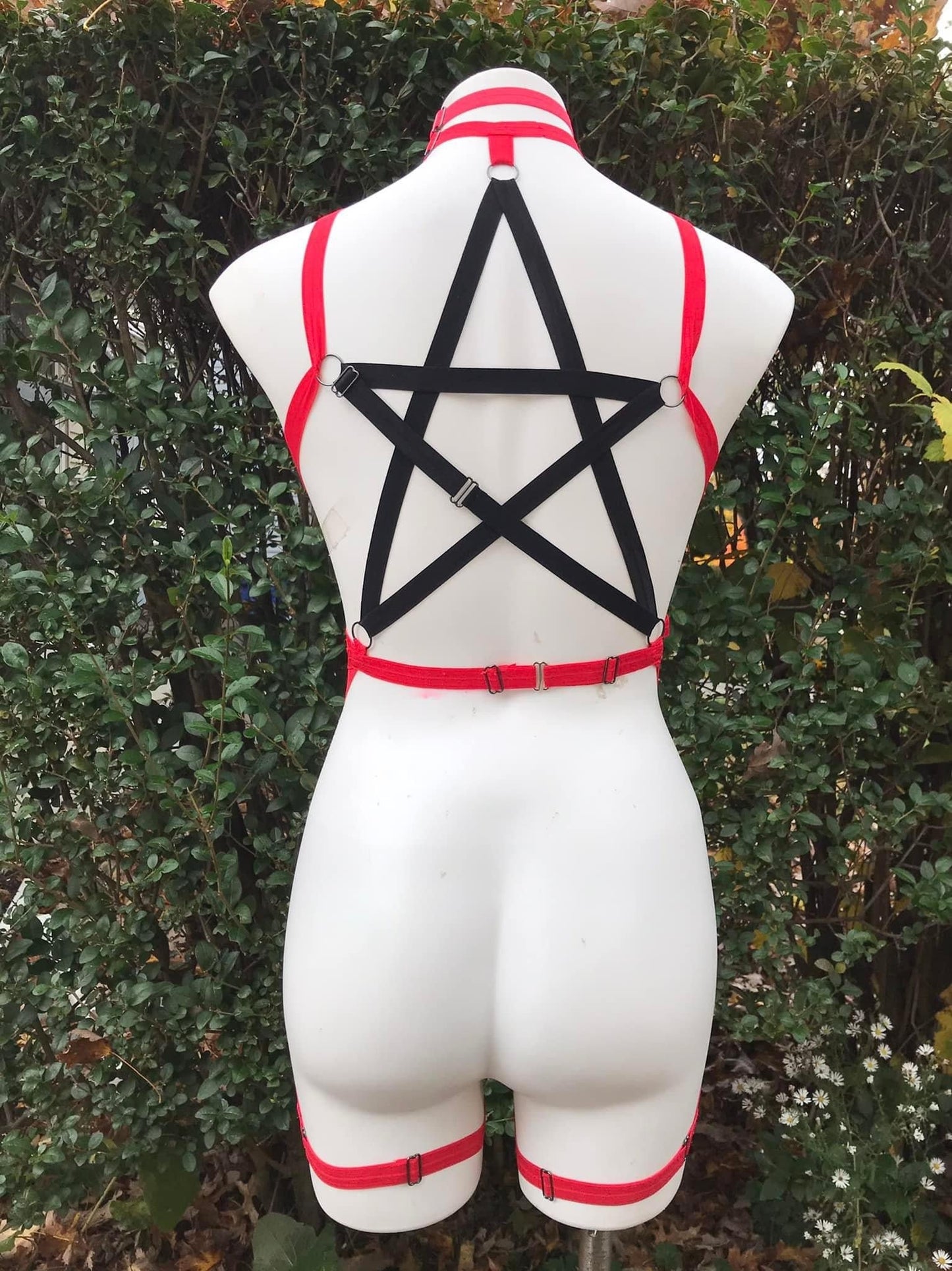 Pentagram back body harness