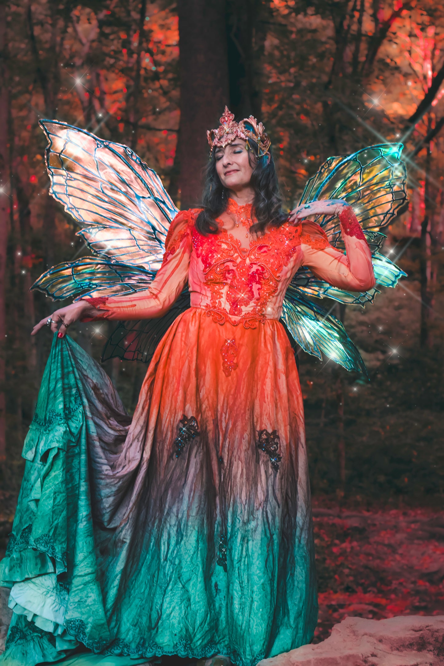 Autumn fairy gown