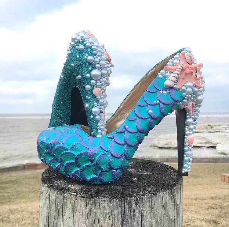 Under the sea mermaid heels
